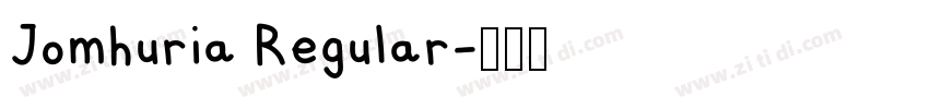 Jomhuria Regular字体转换